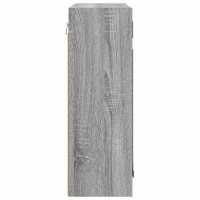 Produktbild för Badrumsspegelskåp Grå Sonoma 60 x 20 x 60 cm Konstruerat trä