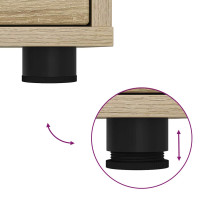 Produktbild för Sängbord 2 pcs Sonoma-ek 30,5 x 30 x 43 cm Konstruerat trä