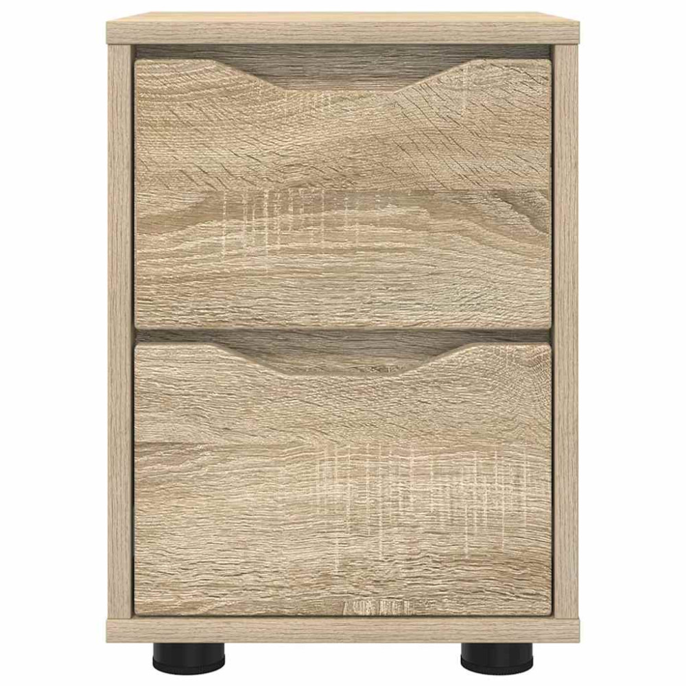 Produktbild för Sängbord 2 pcs Sonoma-ek 30,5 x 30 x 43 cm Konstruerat trä