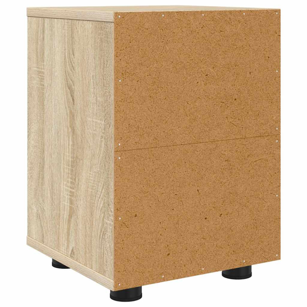 Produktbild för Sängbord 2 pcs Sonoma-ek 30,5 x 30 x 43 cm Konstruerat trä
