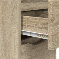 Produktbild för Sängbord 2 pcs Sonoma-ek 30,5 x 30 x 43 cm Konstruerat trä