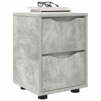 Produktbild för Sängbord 2 pcs Betonggrå 30,5 x 30 x 43 cm Konstruerat trä