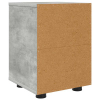 Produktbild för Sängbord 2 pcs Betonggrå 30,5 x 30 x 43 cm Konstruerat trä