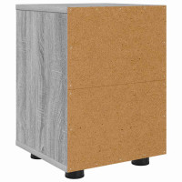Produktbild för Sängbord 2 pcs Grå Sonoma 30,5 x 30 x 43 cm Konstruerat trä