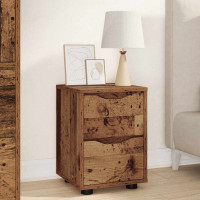Produktbild för Sängbord 2 pcs Gammalt trä 30,5 x 30 x 43 cm Konstruerat trä