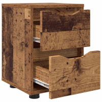 Produktbild för Sängbord 2 pcs Gammalt trä 30,5 x 30 x 43 cm Konstruerat trä