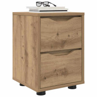 Produktbild för Sängbord 2 pcs Artisan Ek 30,5 x 30 x 43 cm Konstruerat trä