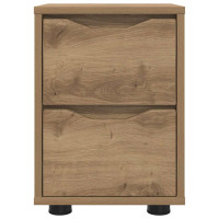 Produktbild för Sängbord 2 pcs Artisan Ek 30,5 x 30 x 43 cm Konstruerat trä