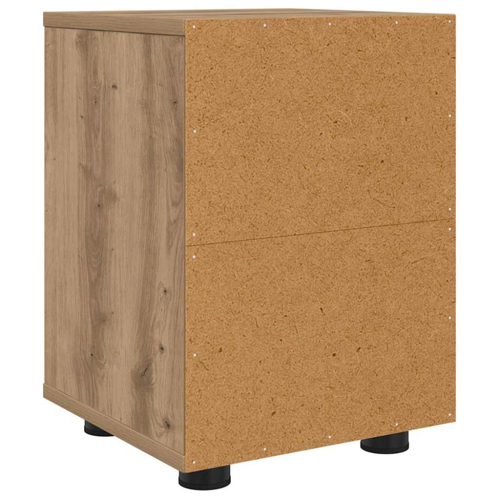 Produktbild för Sängbord 2 pcs Artisan Ek 30,5 x 30 x 43 cm Konstruerat trä