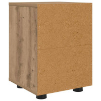 Produktbild för Sängbord 2 pcs Artisan Ek 30,5 x 30 x 43 cm Konstruerat trä