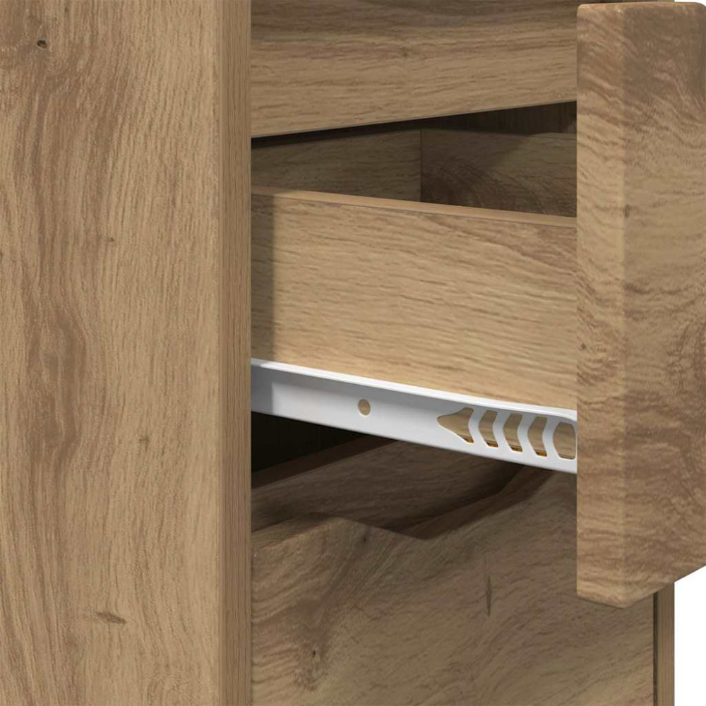 Produktbild för Sängbord 2 pcs Artisan Ek 30,5 x 30 x 43 cm Konstruerat trä