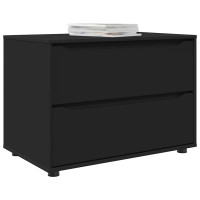 Produktbild för Förvaringsskåp Svart 80 x 48 x 57 cm Konstruerat trä