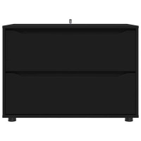 Produktbild för Förvaringsskåp Svart 80 x 48 x 57 cm Konstruerat trä