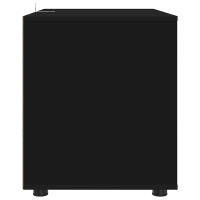 Produktbild för Förvaringsskåp Svart 80 x 48 x 57 cm Konstruerat trä