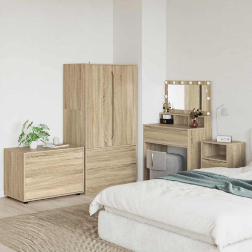 vidaXL Förvaringsskåp Sonoma-ek 80 x 48 x 57 cm Konstruerat trä