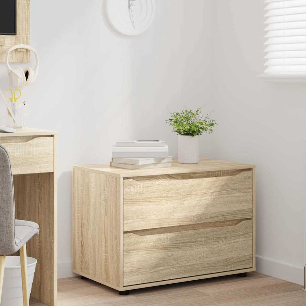 Produktbild för Förvaringsskåp Sonoma-ek 80 x 48 x 57 cm Konstruerat trä