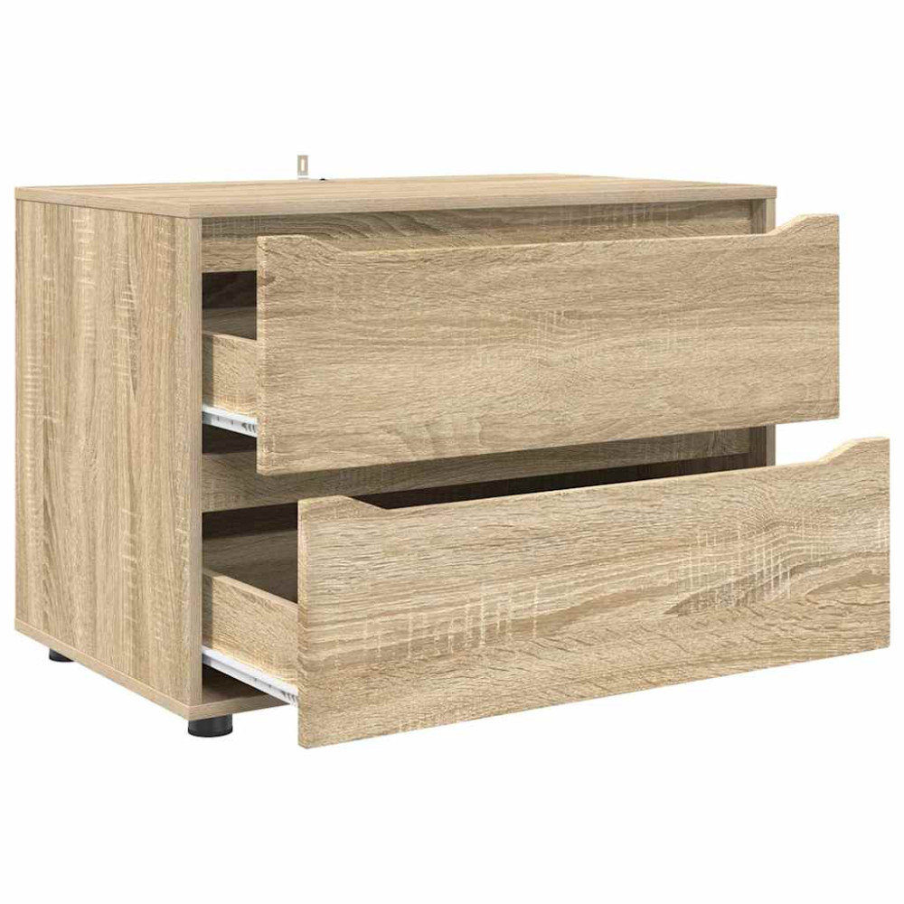 Produktbild för Förvaringsskåp Sonoma-ek 80 x 48 x 57 cm Konstruerat trä