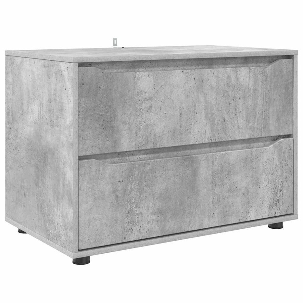 Produktbild för Förvaringsskåp Betonggrå 80 x 48 x 57 cm Konstruerat trä