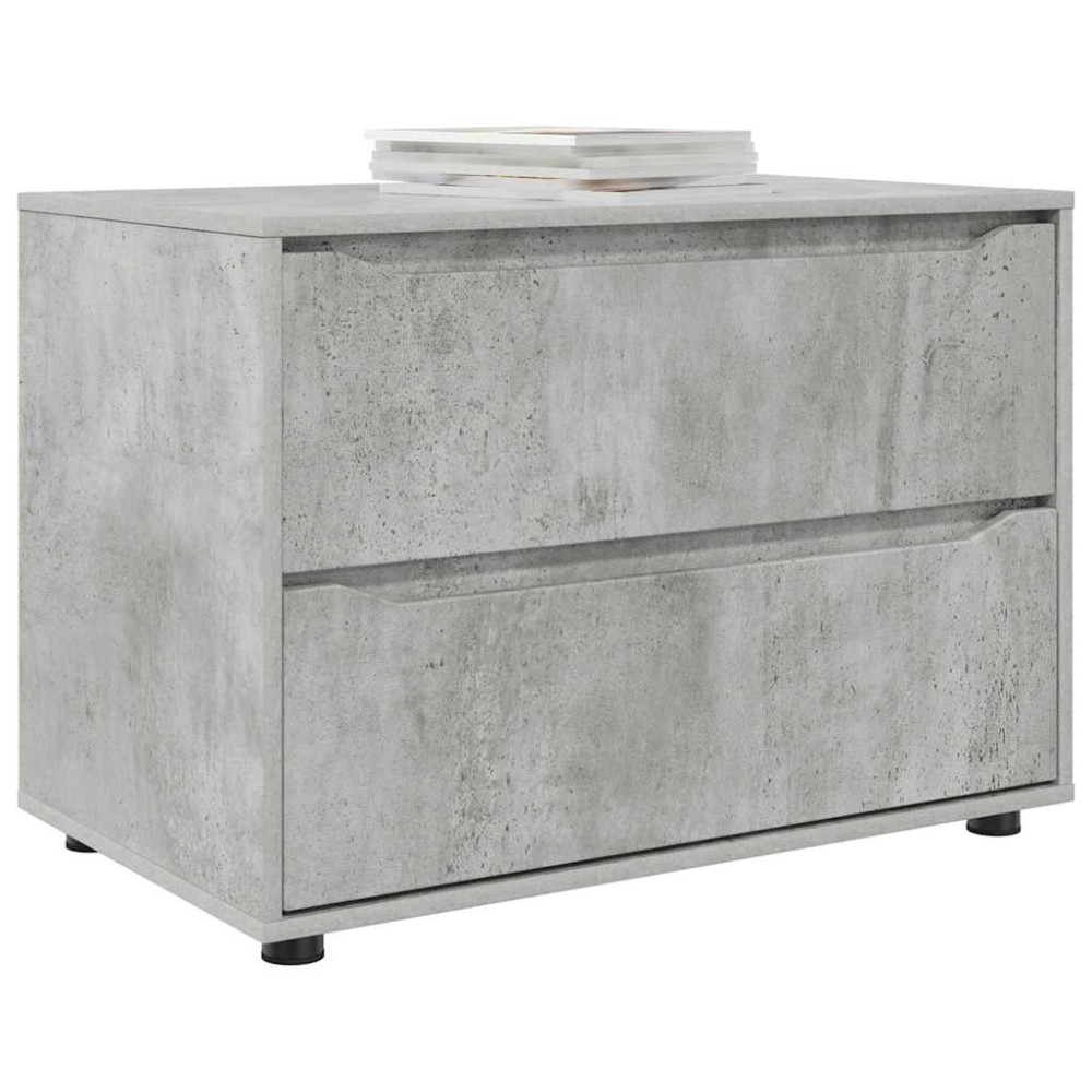 Produktbild för Förvaringsskåp Betonggrå 80 x 48 x 57 cm Konstruerat trä