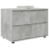 Produktbild för Förvaringsskåp Betonggrå 80 x 48 x 57 cm Konstruerat trä