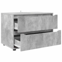 Produktbild för Förvaringsskåp Betonggrå 80 x 48 x 57 cm Konstruerat trä
