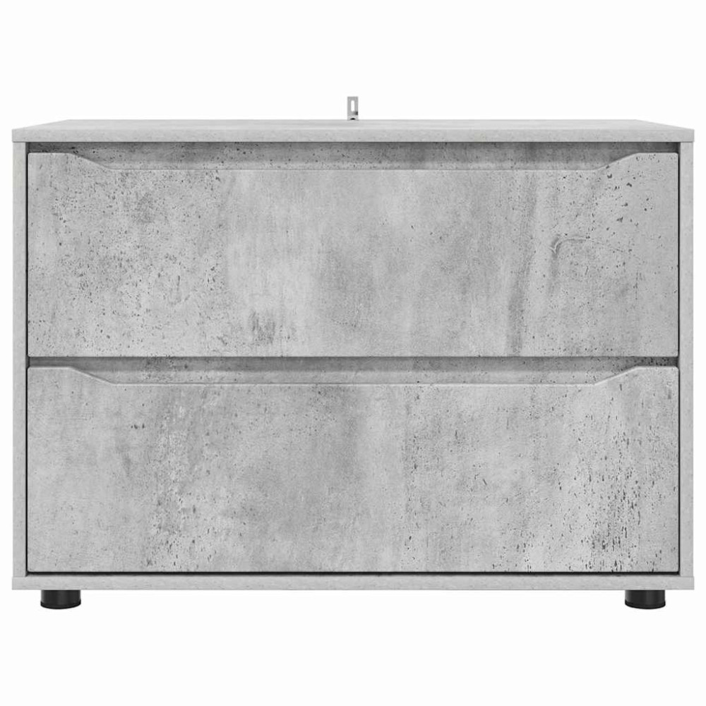 Produktbild för Förvaringsskåp Betonggrå 80 x 48 x 57 cm Konstruerat trä