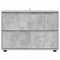 Produktbild för Förvaringsskåp Betonggrå 80 x 48 x 57 cm Konstruerat trä