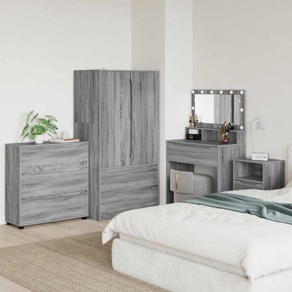 Produktbild för Förvaringsskåp Grå Sonoma 80 x 48 x 57 cm Konstruerat trä