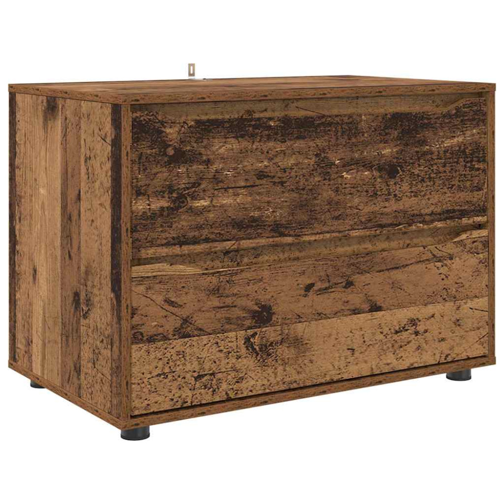 Produktbild för Förvaringsskåp Gammalt trä 80 x 48 x 57 cm Konstruerat trä