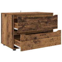 Produktbild för Förvaringsskåp Gammalt trä 80 x 48 x 57 cm Konstruerat trä