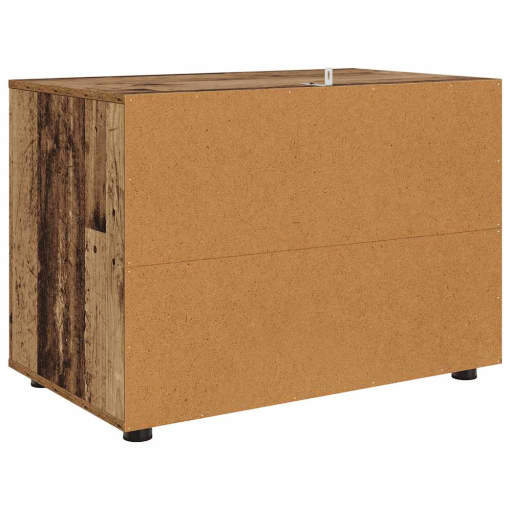 Produktbild för Förvaringsskåp Gammalt trä 80 x 48 x 57 cm Konstruerat trä