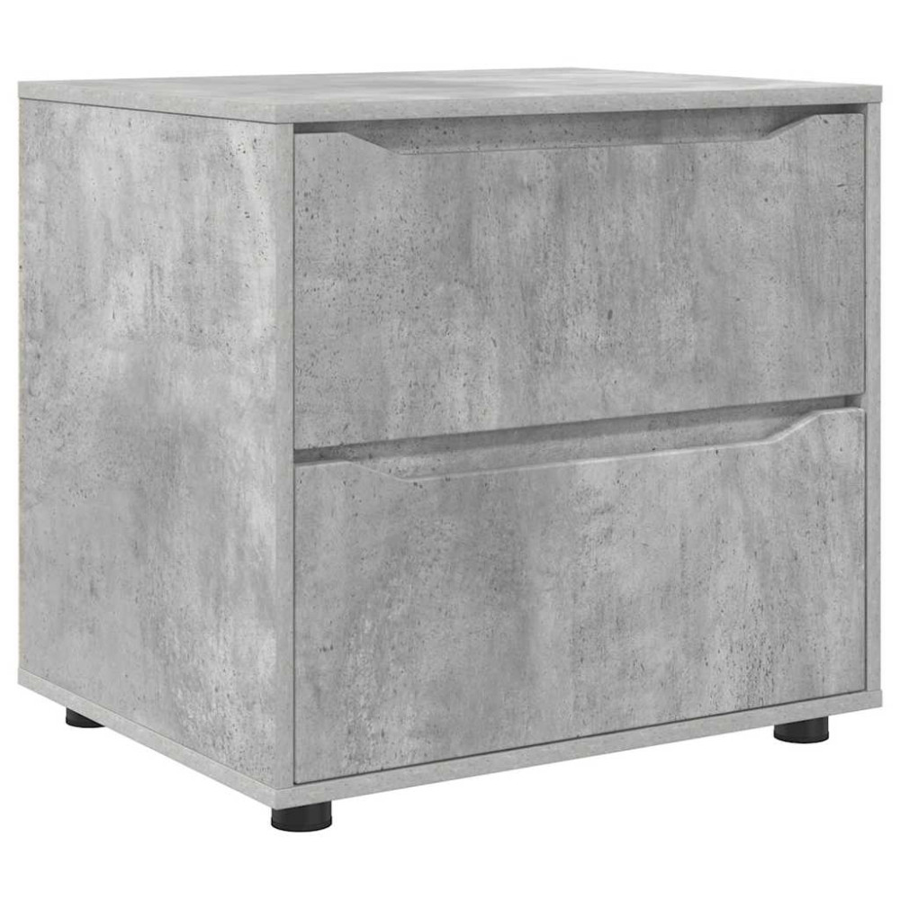Produktbild för Förvaringsskåp Betonggrå 60 x 48 x 57 cm Konstruerat trä