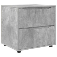 Produktbild för Förvaringsskåp Betonggrå 60 x 48 x 57 cm Konstruerat trä
