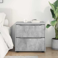 Produktbild för Förvaringsskåp Betonggrå 60 x 48 x 57 cm Konstruerat trä