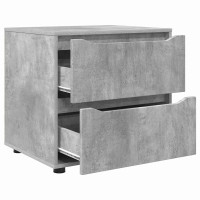 Produktbild för Förvaringsskåp Betonggrå 60 x 48 x 57 cm Konstruerat trä