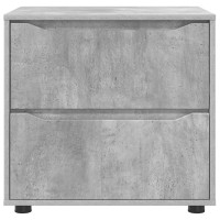 Produktbild för Förvaringsskåp Betonggrå 60 x 48 x 57 cm Konstruerat trä