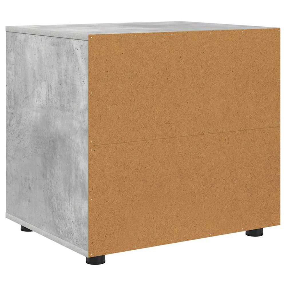 Produktbild för Förvaringsskåp Betonggrå 60 x 48 x 57 cm Konstruerat trä