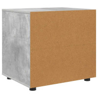 Produktbild för Förvaringsskåp Betonggrå 60 x 48 x 57 cm Konstruerat trä