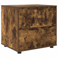 Produktbild för Förvaringsskåp Rökt ek 60 x 48 x 57 cm Konstruerat trä
