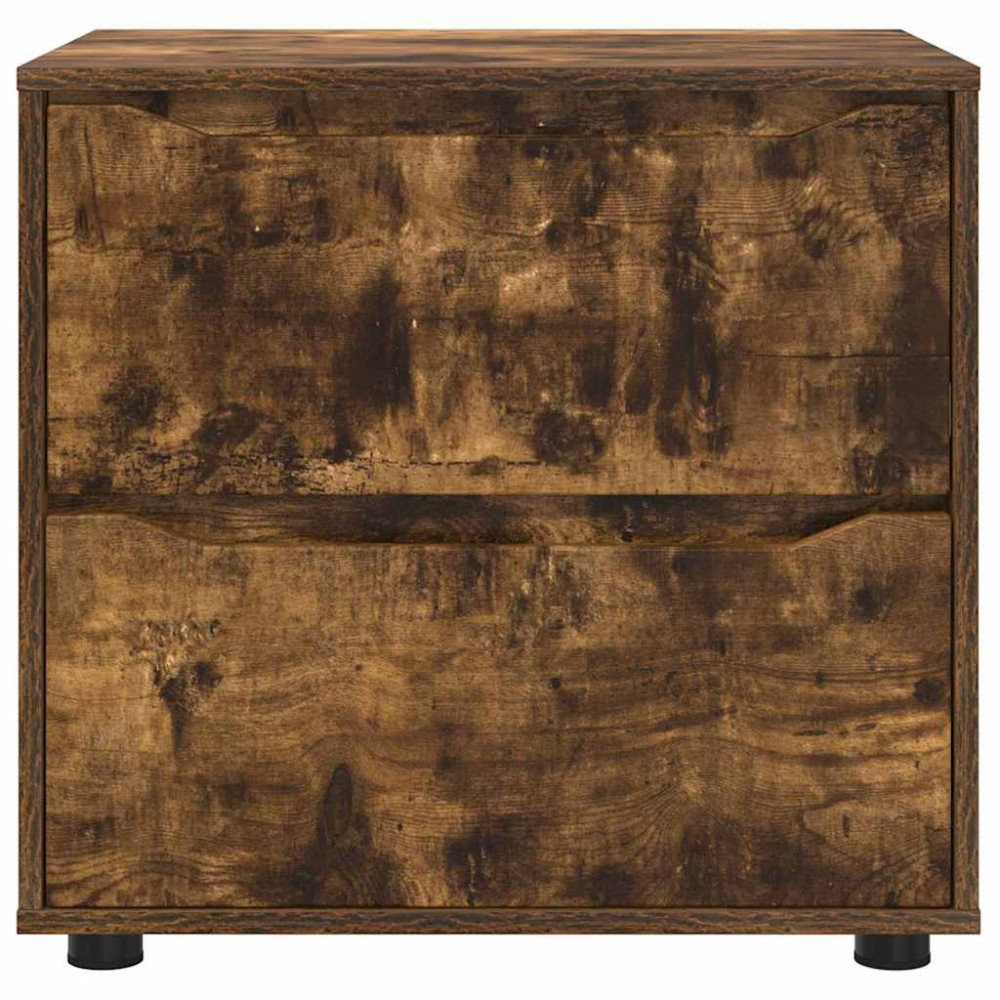 Produktbild för Förvaringsskåp Rökt ek 60 x 48 x 57 cm Konstruerat trä