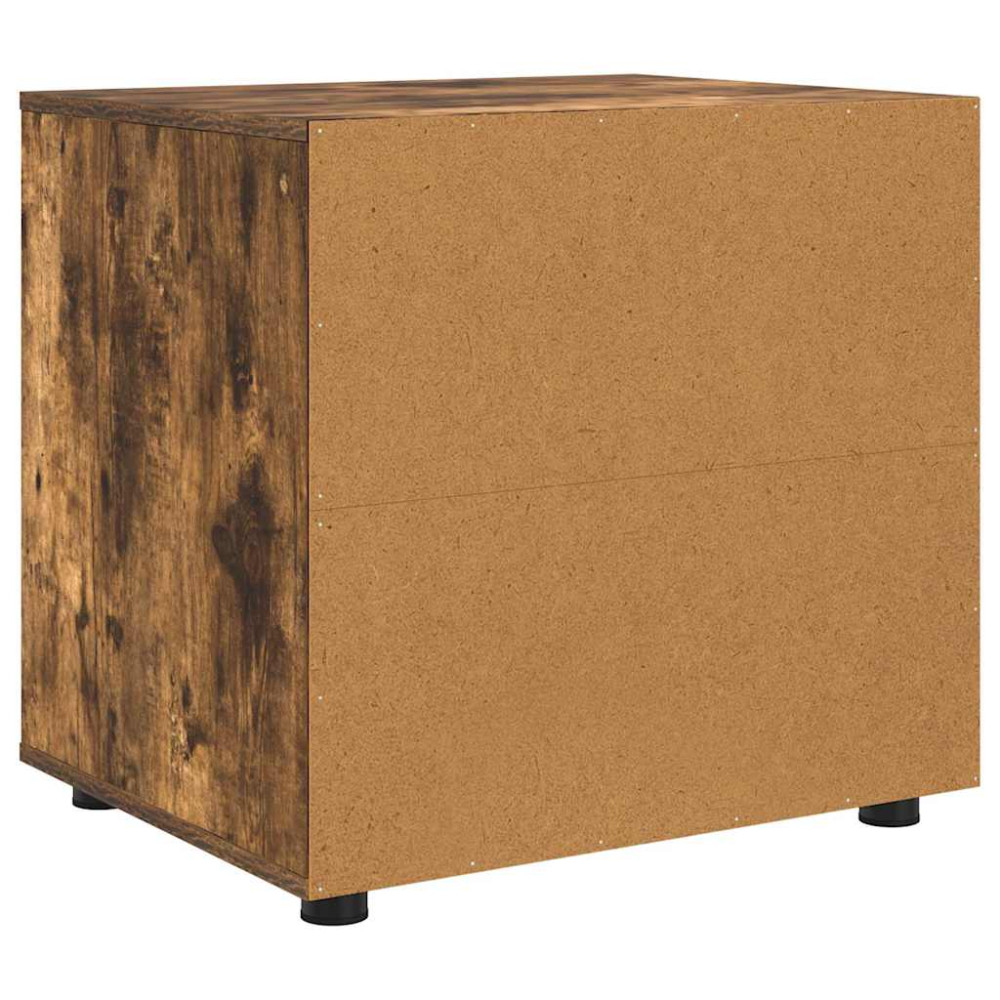 Produktbild för Förvaringsskåp Rökt ek 60 x 48 x 57 cm Konstruerat trä