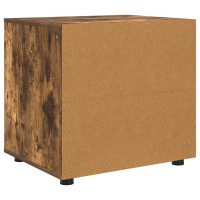 Produktbild för Förvaringsskåp Rökt ek 60 x 48 x 57 cm Konstruerat trä