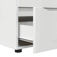 Produktbild för Förvaringsskåp Högblanka vita 40 x 48 x 57 cm Konstruerat trä