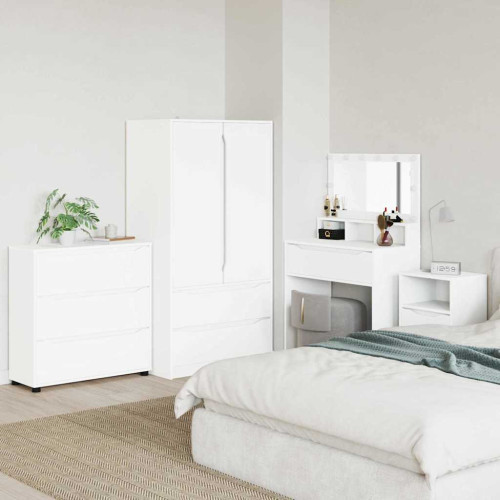 vidaXL Förvaringsskåp Vit 80 x 31 x 81 cm Konstruerat trä