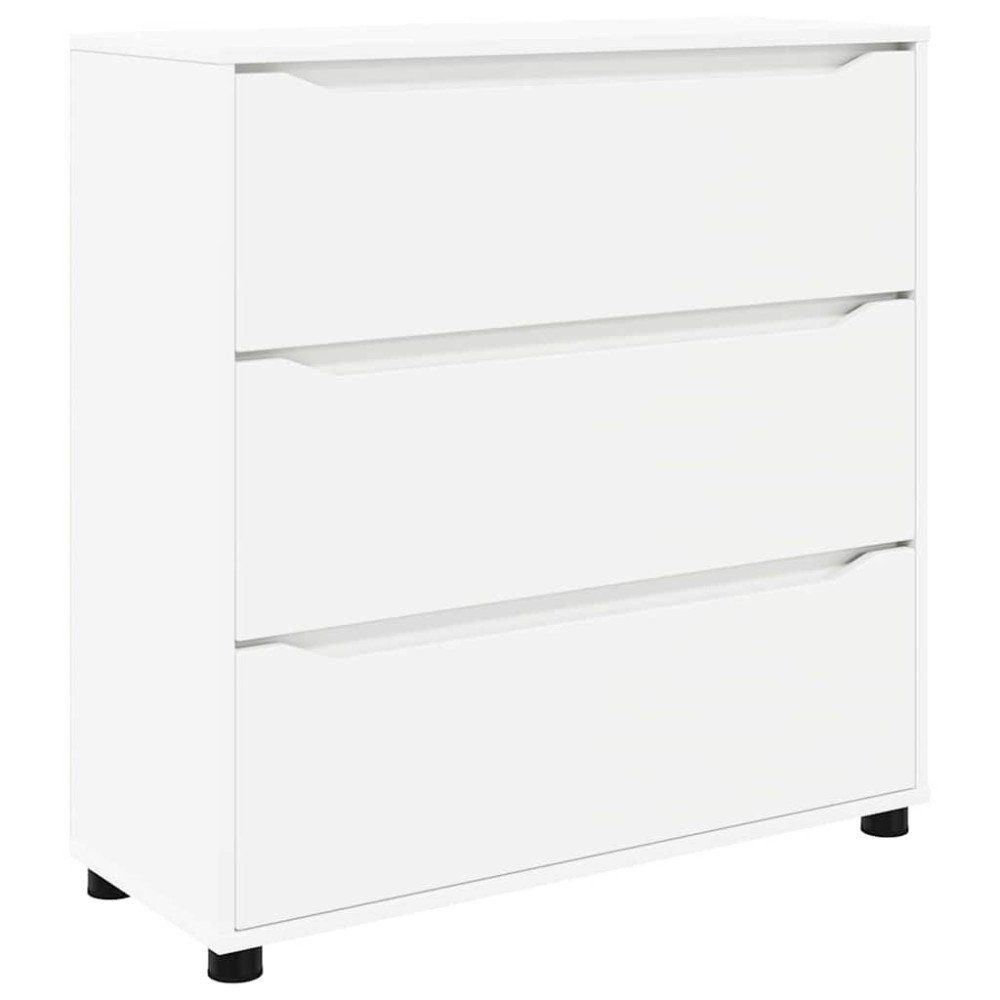Produktbild för Förvaringsskåp Vit 80 x 31 x 81 cm Konstruerat trä