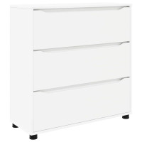 Produktbild för Förvaringsskåp Vit 80 x 31 x 81 cm Konstruerat trä