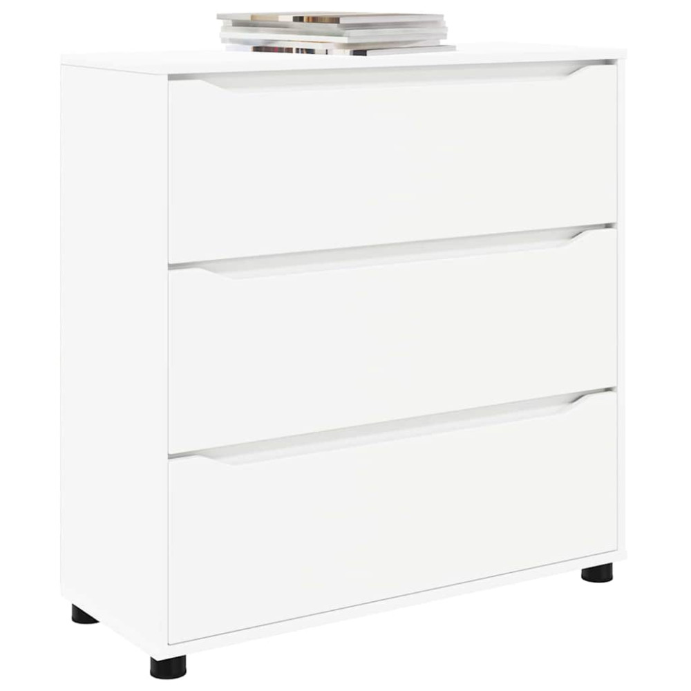 Produktbild för Förvaringsskåp Vit 80 x 31 x 81 cm Konstruerat trä