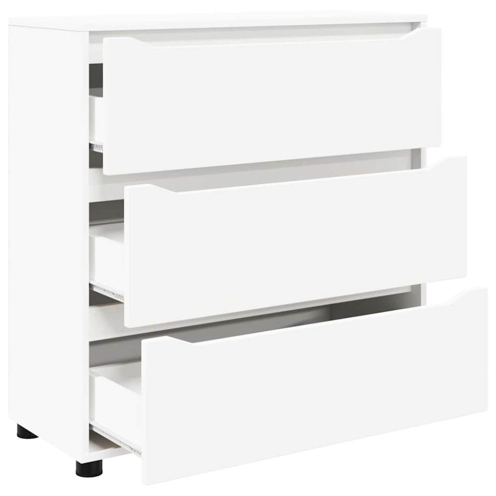 Produktbild för Förvaringsskåp Vit 80 x 31 x 81 cm Konstruerat trä