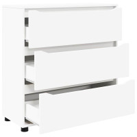 Produktbild för Förvaringsskåp Vit 80 x 31 x 81 cm Konstruerat trä