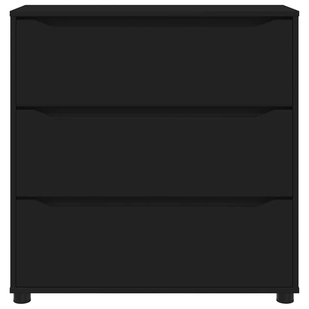 Produktbild för Förvaringsskåp Svart 80 x 31 x 81 cm Konstruerat trä
